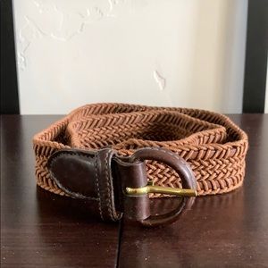 Trafalgar brown woven belt
